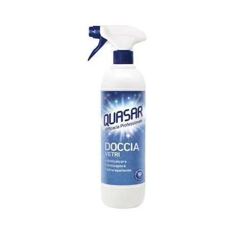 Препарат за стъклени повърхности в баня Quasar Doccia Spray, 580 мл - Quasar