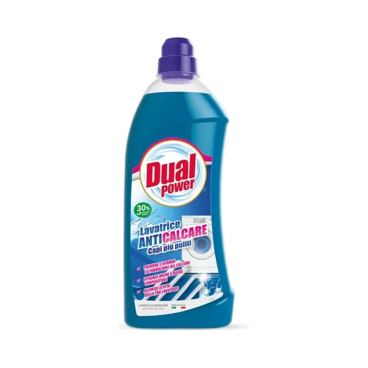 Препарат за пералня Dual Power Gel против котлен камък, 960 мл - Dual