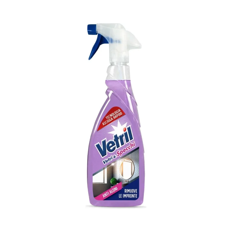 Препарат за стъкла и огледала Vetril Spray 650 мл - Vetril