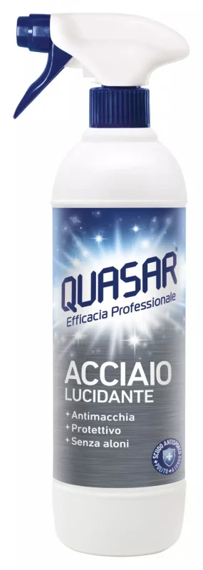 Обезмаслител-спрей Quasar за полиране на стомана 580 мл