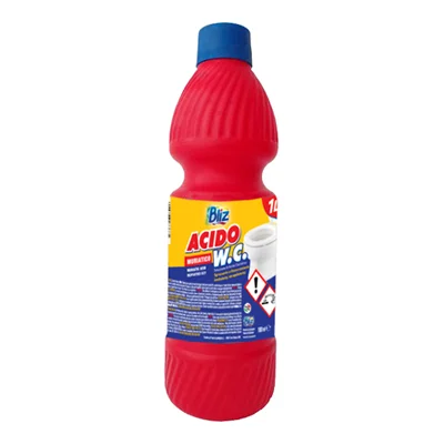 Препарат Bliz Acido Muriatico Wc за баня и отпушване на канали, 1 л