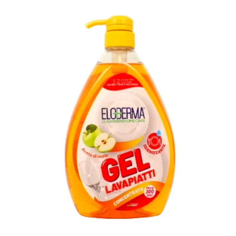 Препарат за съдове Eloderma Gel с ябълков оцет 1 л