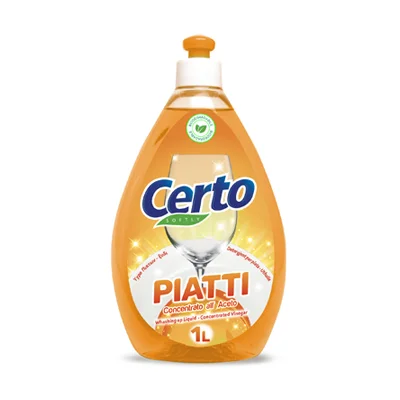 Препарат за съдове Certo с оцет, 1 л