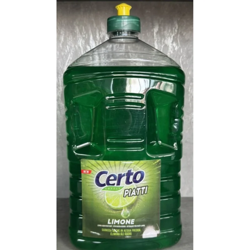 Препарат за съдове Certo лимон /зелен/, 3 л - Certo