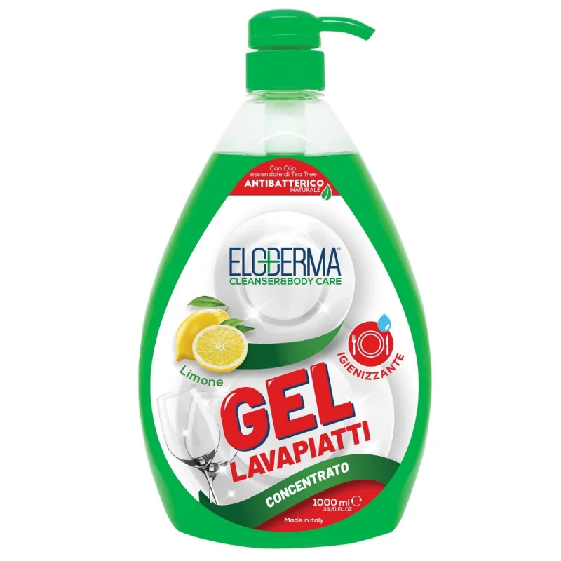 Препарат за съдове Eloderma Gel лимон концентрат, 1 л