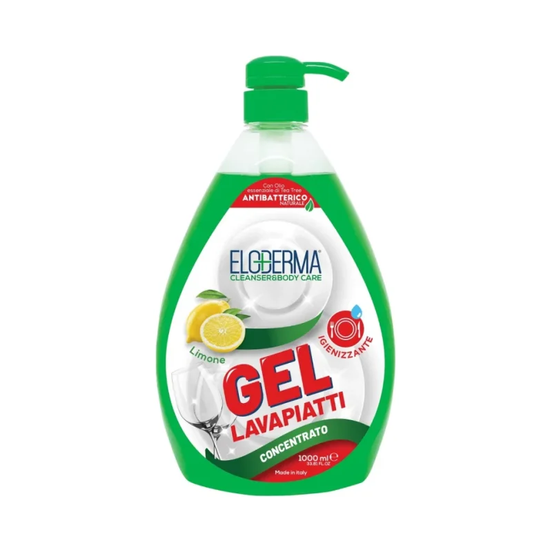 Препарат за съдове Eloderma Gel лимон концентрат, 1 л - Eloderma
