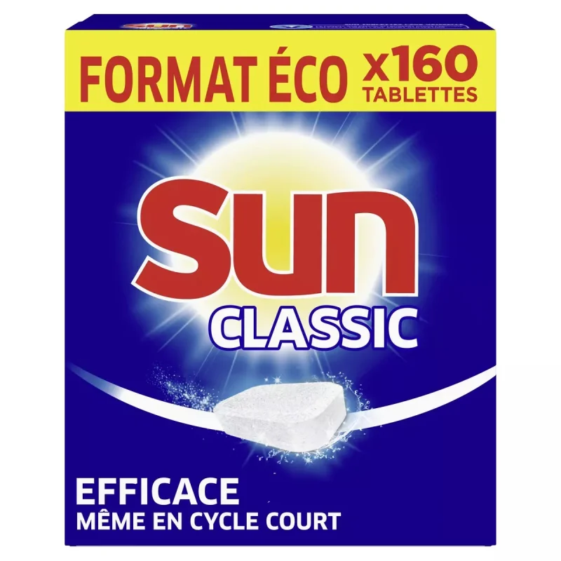 Таблетки за съдомиялна Sun класик 160 бр