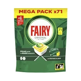 Таблетки за съдомиялна Fairy лимон 71 бр