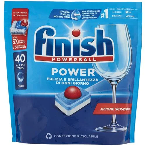 Таблетки за съдомиялна Finish Powerball Power All In One Classico 40 бр - Finish