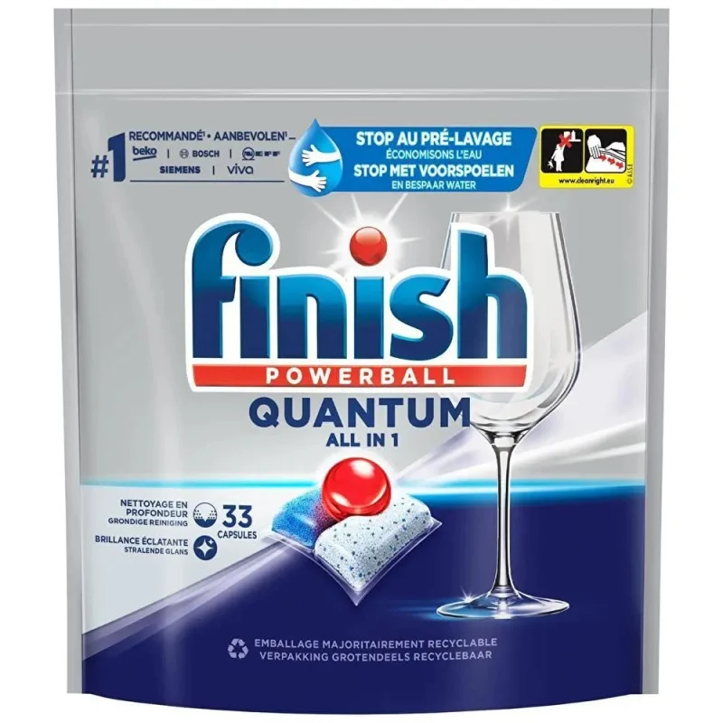 Таблетки за съдомиялна Finish Quantum Regular 33 бр - Finish