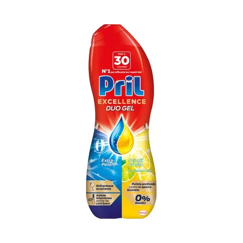 Гел за съдомиялна Pril Duo Gold лимон и лайм 540 мл - Pril