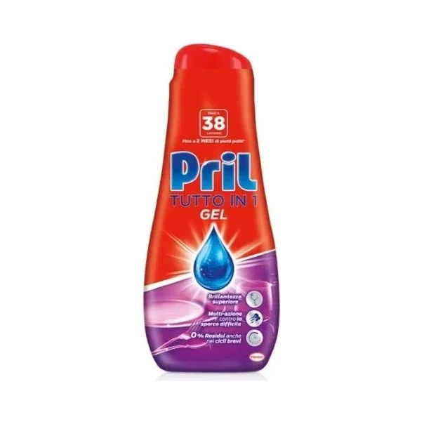 Гел за съдомиялна Pril хигиена и свежест, 630 мл - Pril