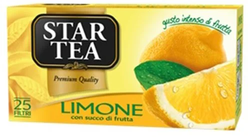 Черен чай Star Tea Limone, 25 пакетчета - Star