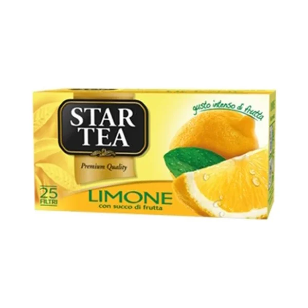 Черен чай Star Tea Limone, 25 пакетчета - Star