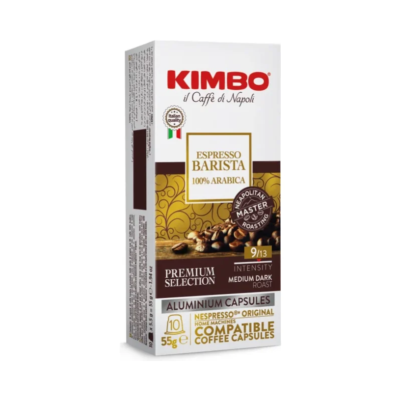 Капсули за кафе Kimbo Barista Nespresso Alu 10 бр, 55 г - Kimbo