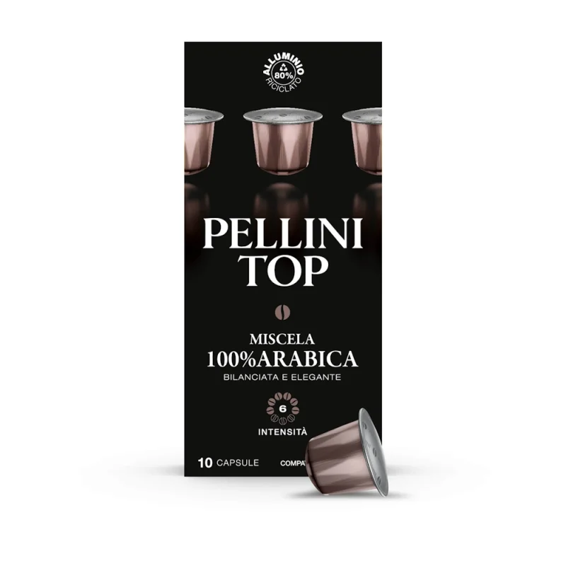 Кафе капсули Pellini Top 100% Arabica 10 бр, 55 г