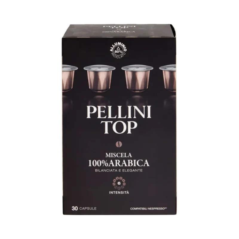 Кафе капсули Pellini Top 100% Arabica, Nespresso 30 бр - PELLINI