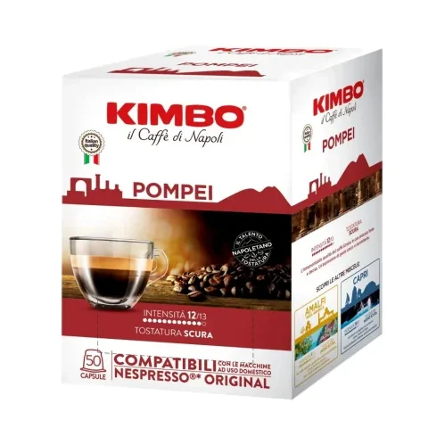 Капсули за кафе Kimbo Pompei Nespresso, 50 бр - Kimbo