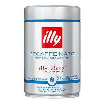Кафе на зърна Illy безкофеиново, кутия 250 г