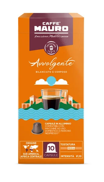 Кафе капсули Mauro Nespresso Avvolgente 10 бр