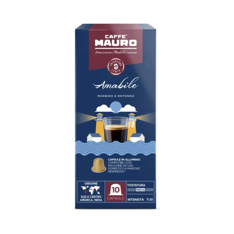 Капсули кафе Mauro Nespresso Amabile, 10 бр - Mauro