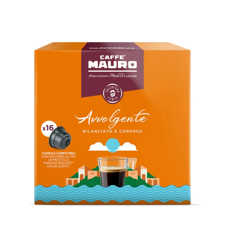 Кафе капсули Mauro Avvolgente, 16 бр - Mauro