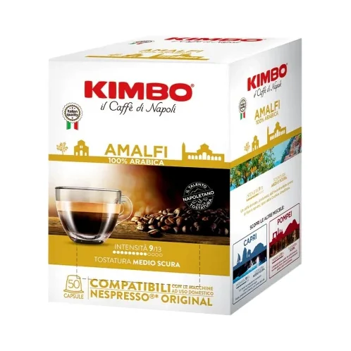 Капсули за кафе Kimbo Amalfi Nespresso, 50 бр - Kimbo