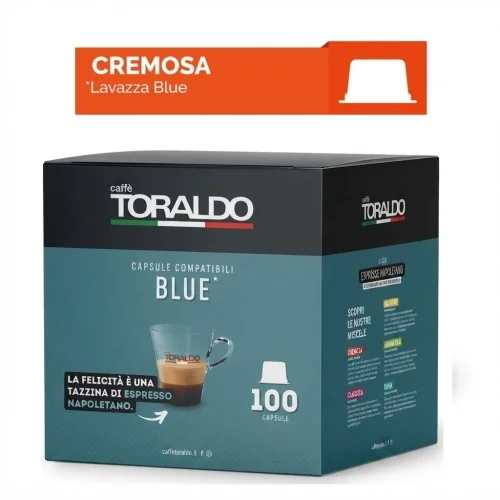 Кафе капсули Toraldo Lavazza Blue Cremosa 100 бр - Toraldo