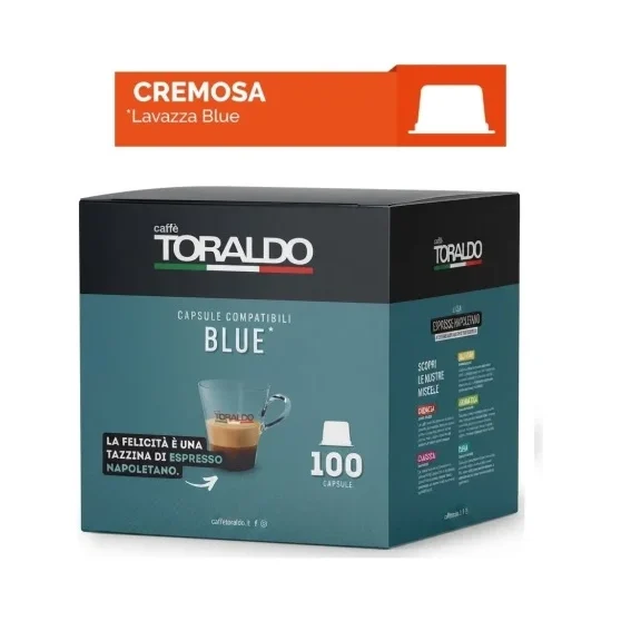 Кафе капсули Toraldo Lavazza Blue Cremosa 100 бр - Toraldo