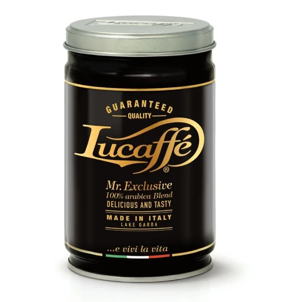 Кафе Lucaffe Mr.Exclusive 100% Arabica . мляно - метална кутия 250 гр - Lucaffe