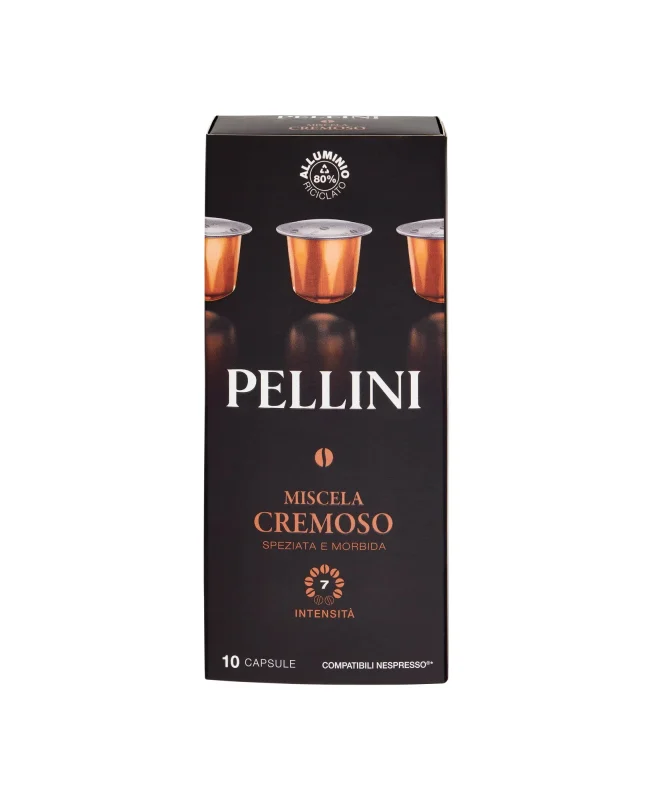 Кафе капсули Pellini Cremoso 10 бр, 55 г