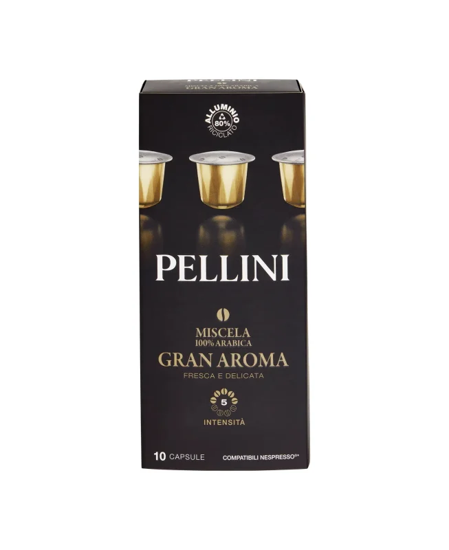 Кафе капсули Pellini Gran Aroma 10 бр, 55 г