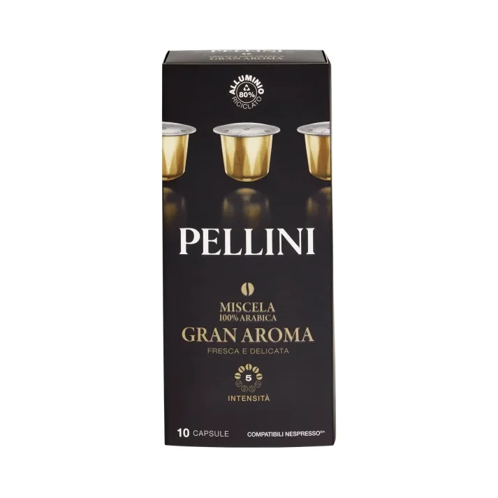Кафе капсули Pellini Gran Aroma 10 бр, 55 г - PELLINI