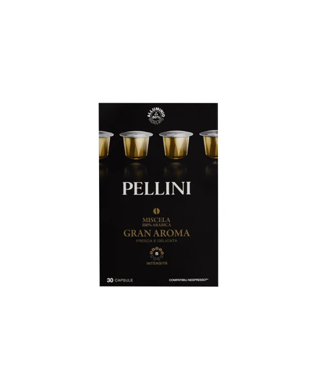Кафе капсули Pellini Gran Aroma-Nespresso 30 бр - PELLINI