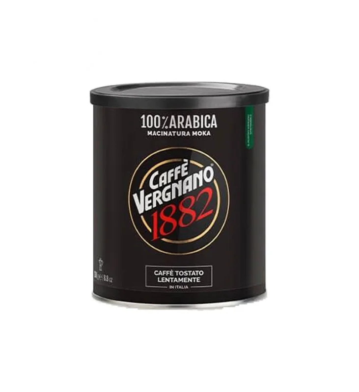 Мляно кафе Vergnano 1882-100% арабика, кутия 250 г