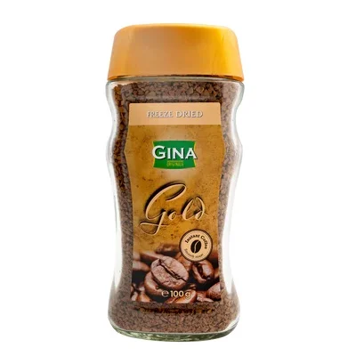 Разтворимо кафе Gina Gold, буркан 100 г - GINA