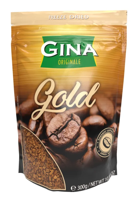 Разтворимо кафе Gina Gold, плик 300 г