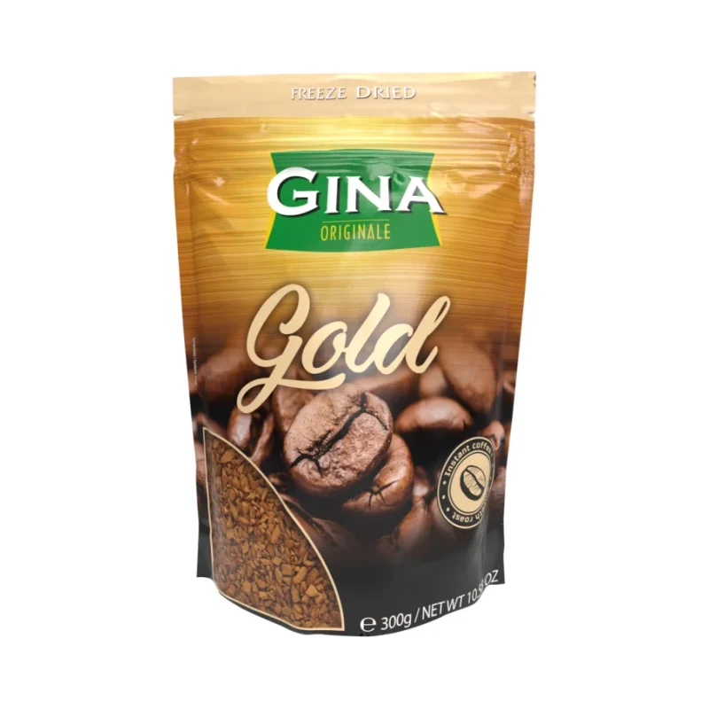 Разтворимо кафе Gina Gold, плик 300 г - GINA
