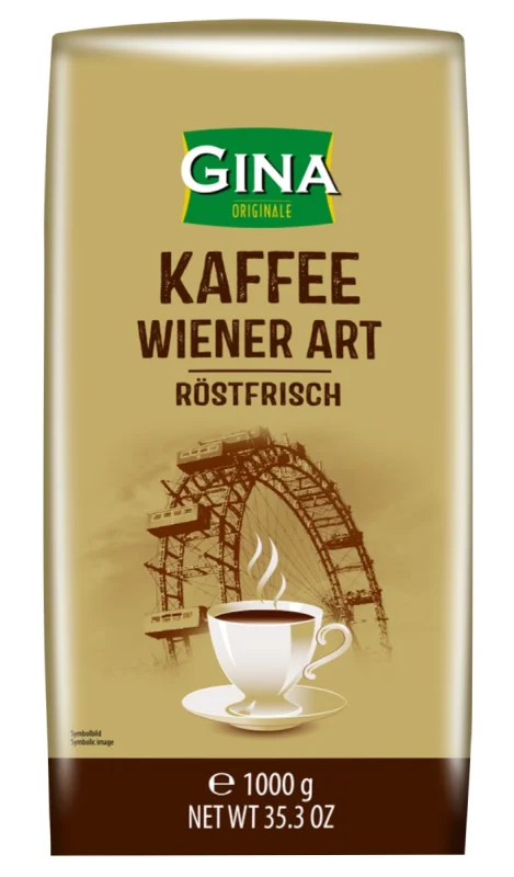Кафе на зърна Gina Wiener Art, 1 кг - GINA