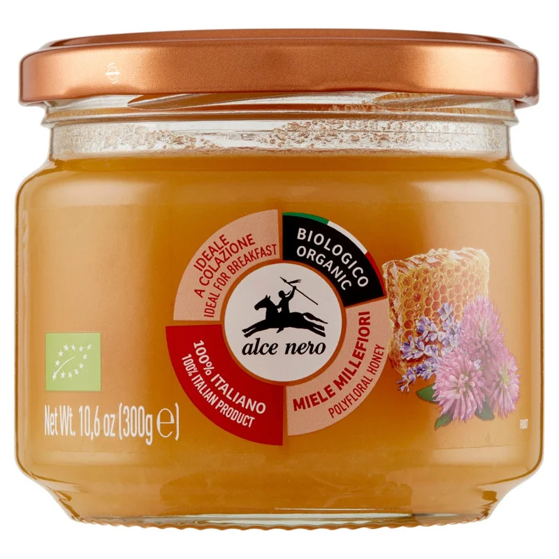 Био мед Alce Nero Miele Millefiori 300 г