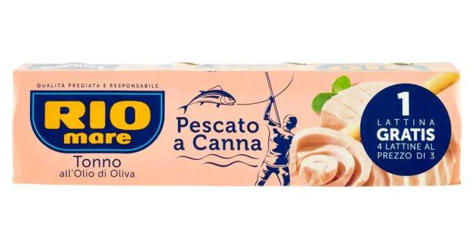 Риба тон Rio Mare в зехтин 4х80 г