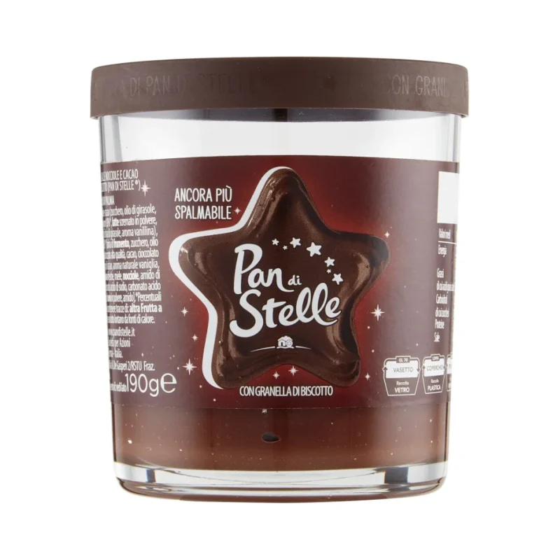 Какаов крем Pan Di Stelle с парченца бисквити Mulino Bianco 190 г - Barilla