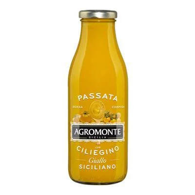 Доматен сос Agromonte Ciliegino Giallo/жълти домати/, стъкло 520 г - Agromonte
