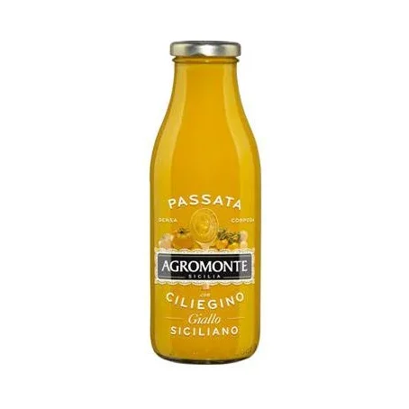 Доматен сос Agromonte Ciliegino Giallo/жълти домати/, стъкло 520 г - Agromonte