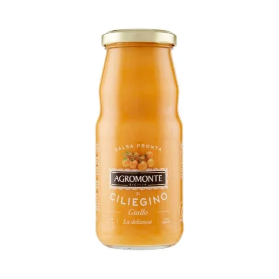 Доматен сос Agromonte Ciliegino Giallo /жълти черита/, стъкло 360 г - Agromonte