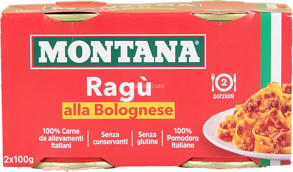 Доматен сос с говеждо Montana Ragu 2х100 г