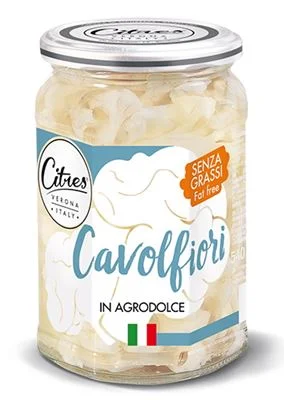 Карфиол в сладко-кисел сос Citres Cavolfiori, стъкло 540 г