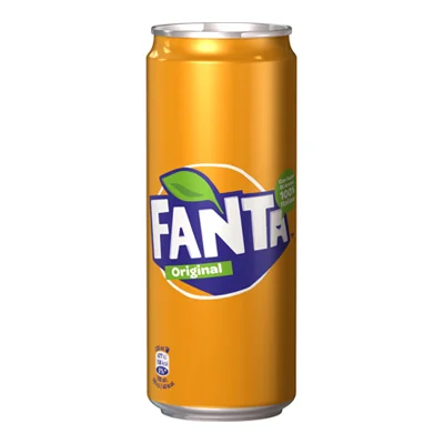 Безалкохолна напитка Fanta портокал, кен 330 мл