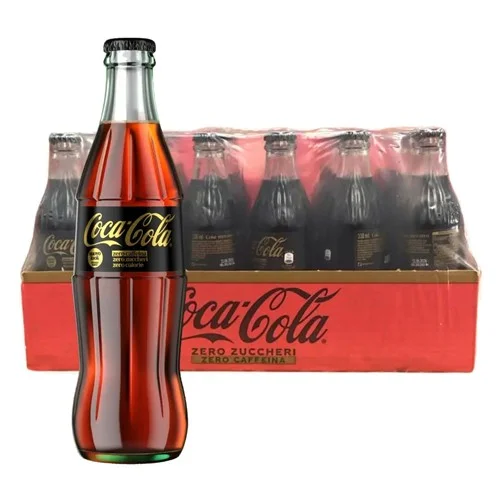 Безалкохолна напитка Coca Cola Zero без кофеин, стъкло 330 мл