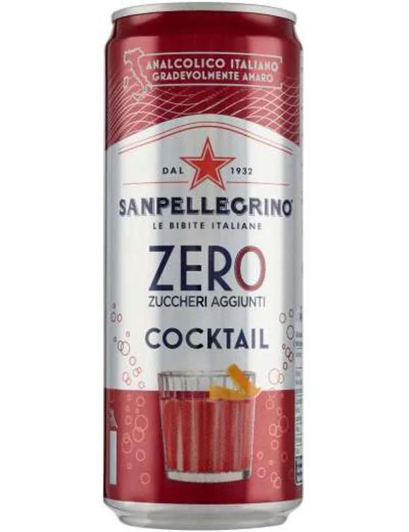 Безалкохолна напитка без захар San Pellegrino коктейл 330 мл кен